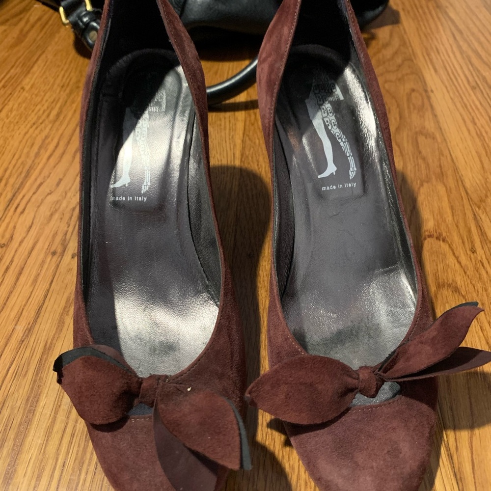 Sigerson Morrison Belle heels with tie details at toes